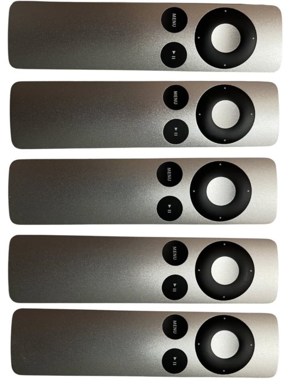 Lot of 5 Genuine Apple A1294 Aluminum IR Remote Apple TV 2nd 3rd Gen Work OEM